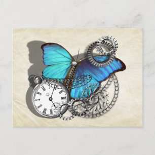 Steampunk Victorian Gears Vykort