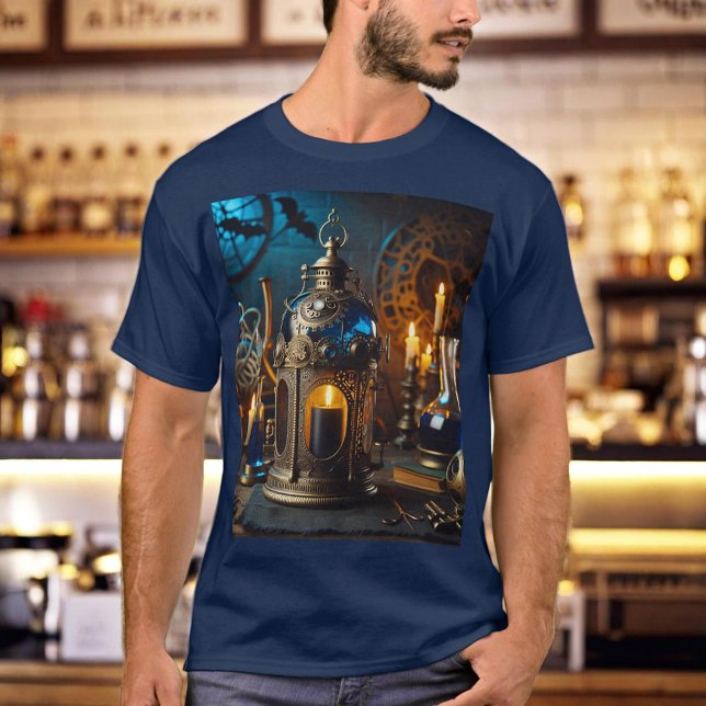 Steampunk Victorian Gothic Scientists Lab Lantern T Shirt (Skapare uppladdad)