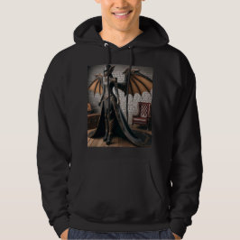 Steampunk Victorian Industrial Dam Dragon Rider Hoodie
