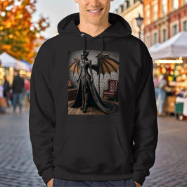 Steampunk Victorian Industrial Dam Dragon Rider Hoodie