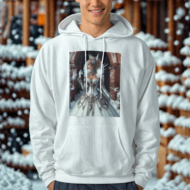 Steampunk Victorian Industrial Winter Ice Queen Hoodie (Skapare uppladdad)