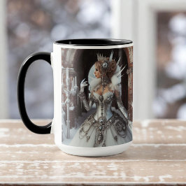 Steampunk Victorian Industrial Winter Ice Queen Mugg