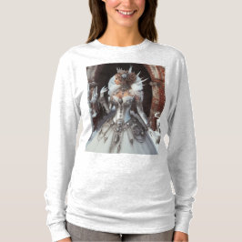 Steampunk Victorian Industrial Winter Ice Queen T Shirt
