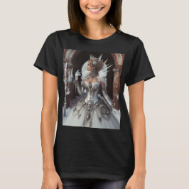 Steampunk Victorian Industrial Winter Ice Queen T Shirt
