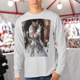 Steampunk Victorian Industrial Winter Ice Queen T Shirt