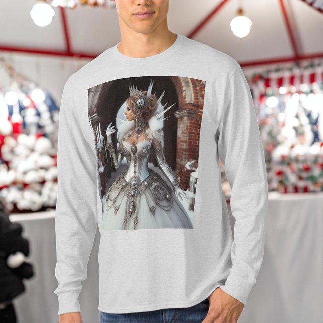 Steampunk Victorian Industrial Winter Ice Queen T Shirt (Skapare uppladdad)