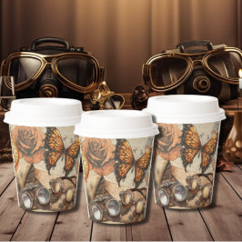 Steampunk Victorian Ro Butterfly och Goggles
