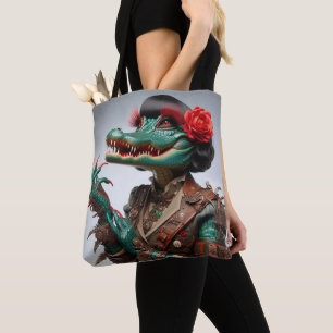 Steampunk Victorian Stil Gothic Canvas Bag Bold Tygkasse