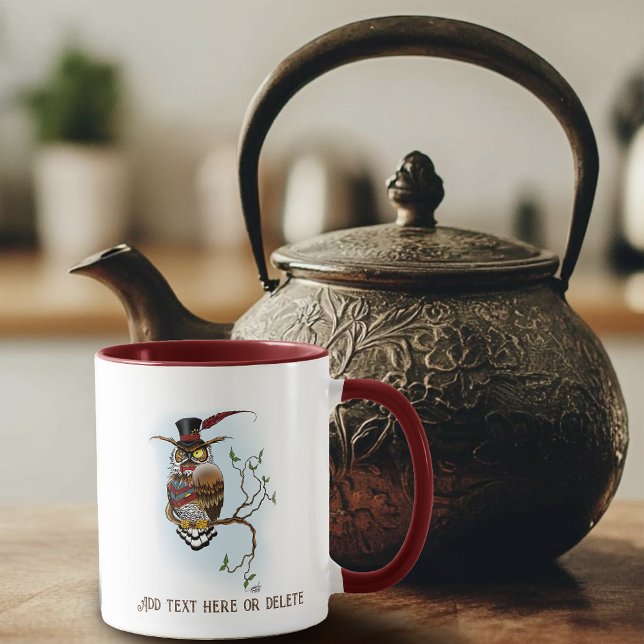 Steampunk Victorian Uggla Mugg (Skapare uppladdad)