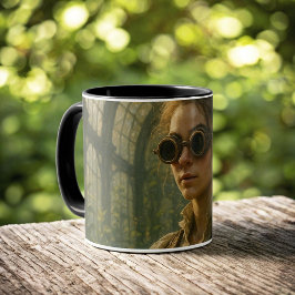Steampunk- Victoriansk trädgårdskonst Mugg