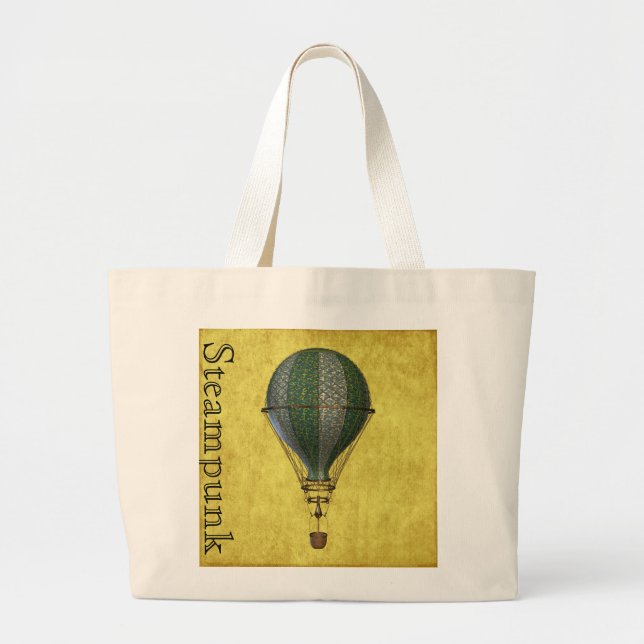Steampunk Victorisk Ballong Jumbo Tygkasse (Framsidan)
