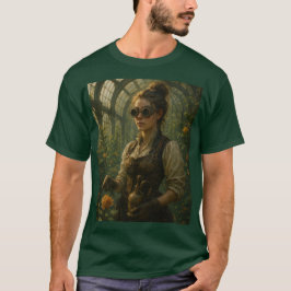 Steampunk viktoriansk trädgårdskonst t shirt
