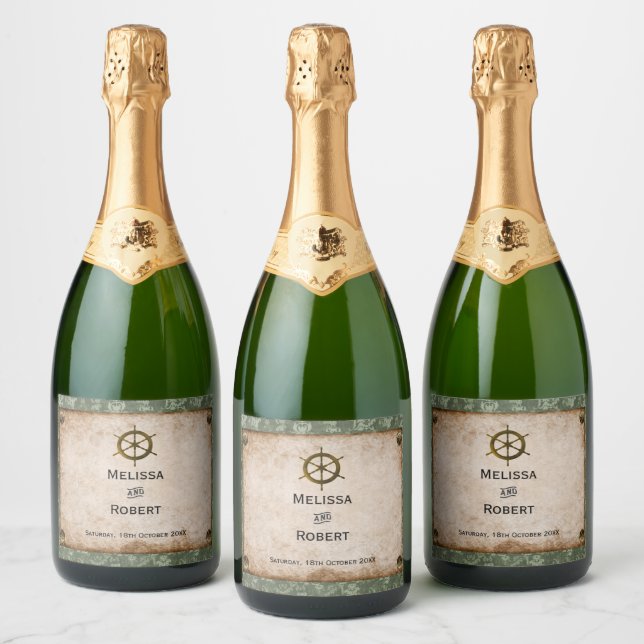 Steampunk Vineyard Vintage bröllop (Flaskor)