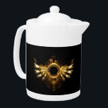 Steampunk vingar<br><div class="desc">Shiny mekanisk vingar,  med växlar och brassrunt banderoll. Steampunk</div>