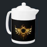 Steampunk vingar<br><div class="desc">Shiny mekanisk vingar,  med växlar och brassrunt banderoll. Steampunk</div>