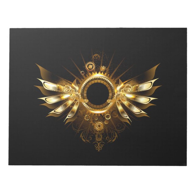 Steampunk vingar anteckningsblock (Framsida)