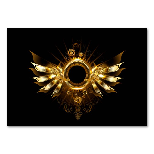 Steampunk vingar bordsnummer (Framsidan)