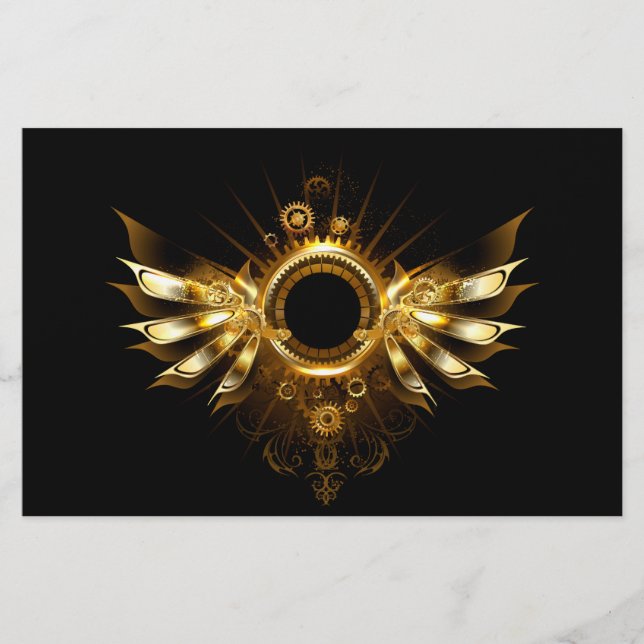 Steampunk vingar brevpapper (Framsida)