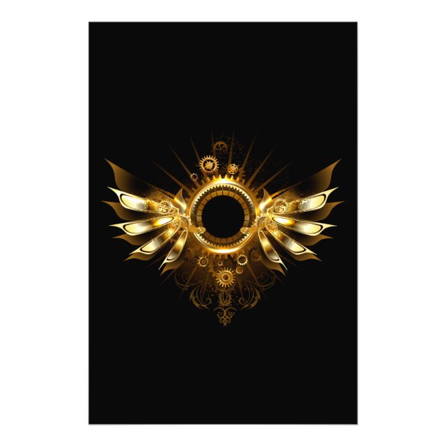 Steampunk vingar fototryck (Framsidan)