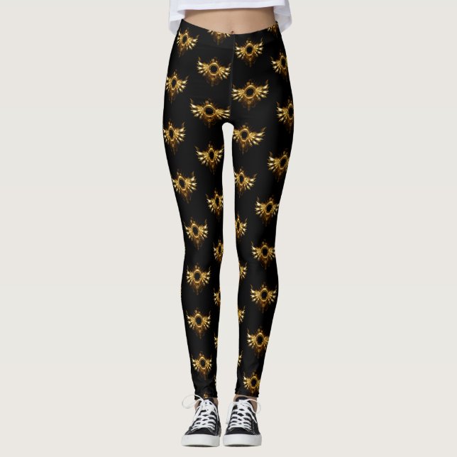 Steampunk vingar leggings (Framsida)
