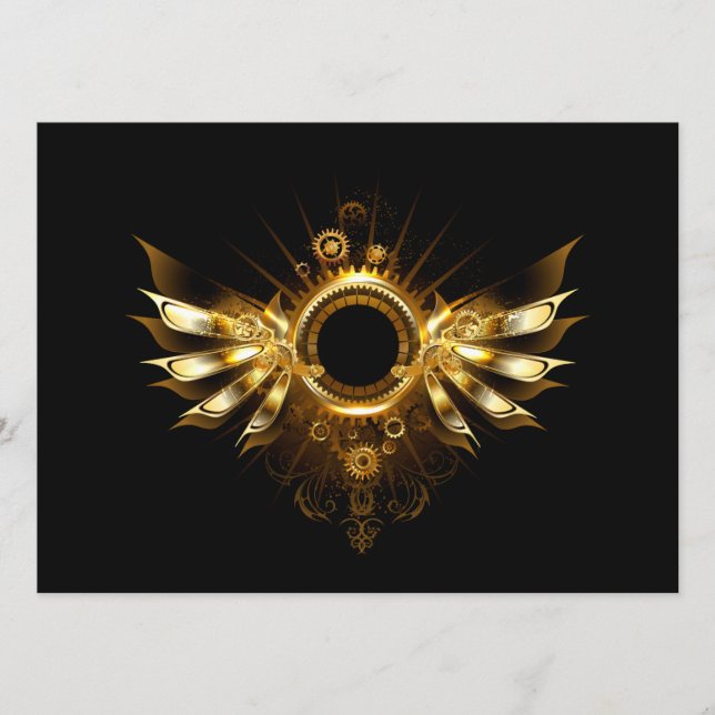 Steampunk vingar meny (Framsida)