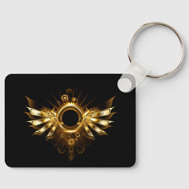 Steampunk vingar nyckelring (Framsida)