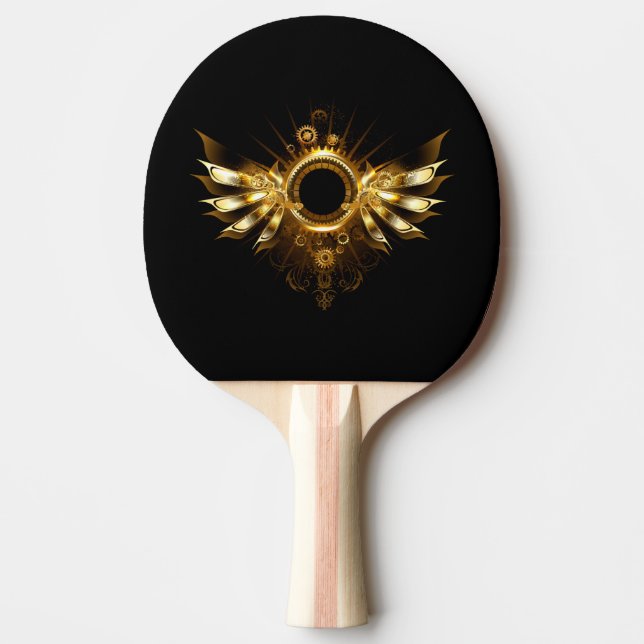 Steampunk vingar pingisracket (Framsidan)