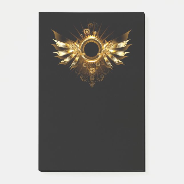 Steampunk vingar post-it block (Framsida)