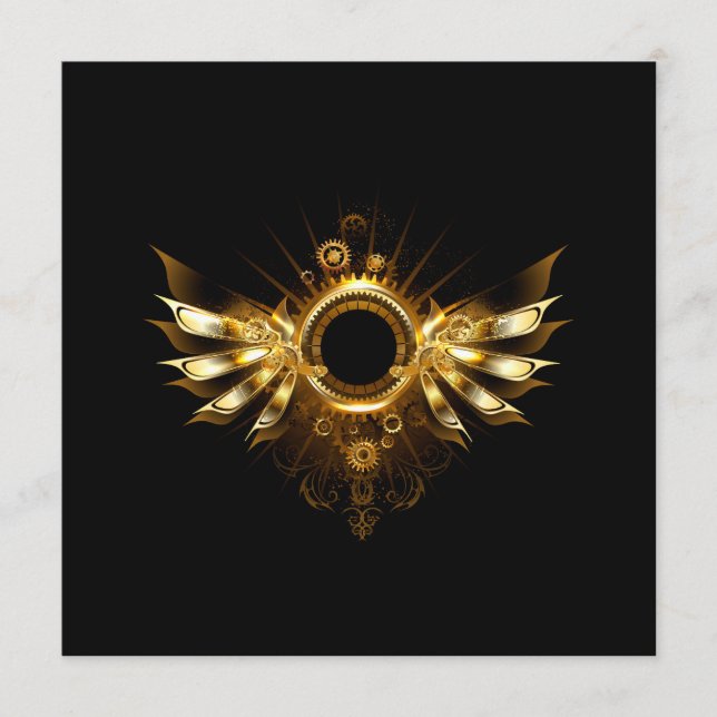 Steampunk vingar rådkort (Framsida)