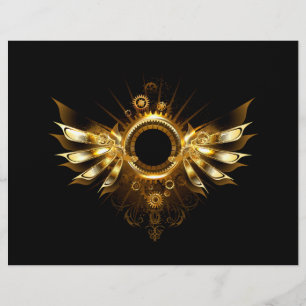 Steampunk vingar reklamblad