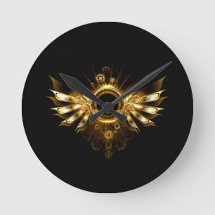 Steampunk vingar rund klocka