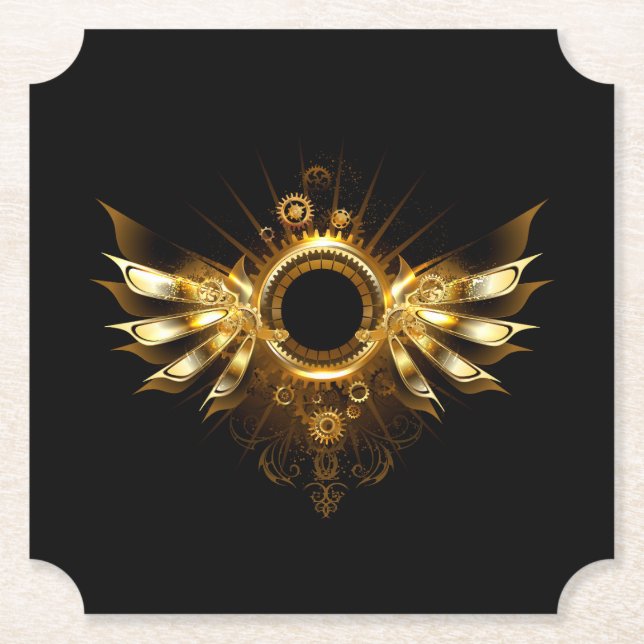 Steampunk vingar underlägg papper (Framsida)