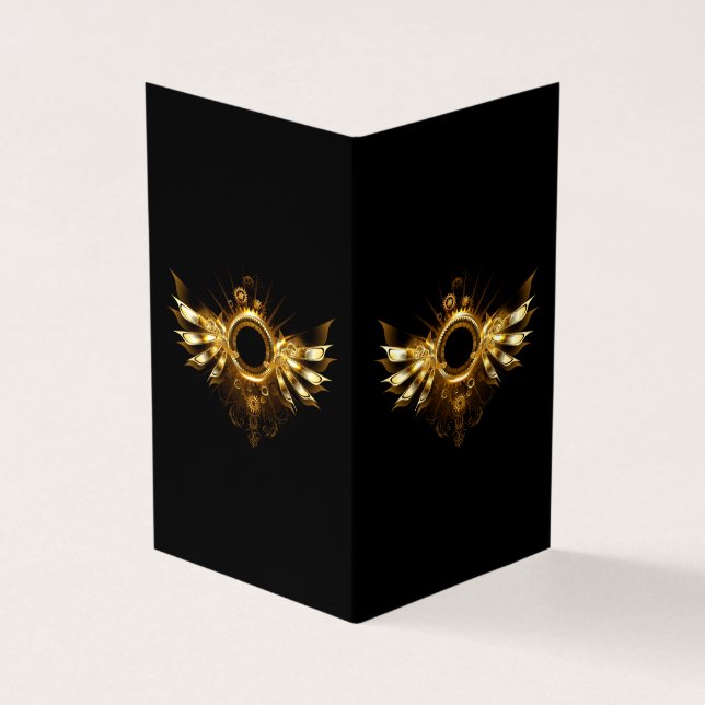 Steampunk vingar visitkort (Utsida)