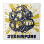 Steampunk Vintage Art - Decorative Tiles Kakelplatta<br><div class="desc">Enhance your space with these steampunk decorative tiles featuring intricate gear and Victorian machinery designs. Perfect for adding a unique vintage industrial flair to kitchens, bathrooms, or accent walls. These durable, high-quality tiles combine retro-futuristic style with artistic craftsmanship, ideal for fans of steampunk aesthetics looking to make a bold statement...</div>
