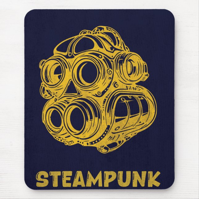 Steampunk Vintage Art – Vertical Mousepad Musmatta (Framsidan)