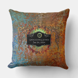 Steampunk Vintage bröllop Kudde