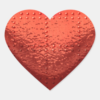 Steampunk Vintage och historiskt tema Hjärtformat Klistermärke