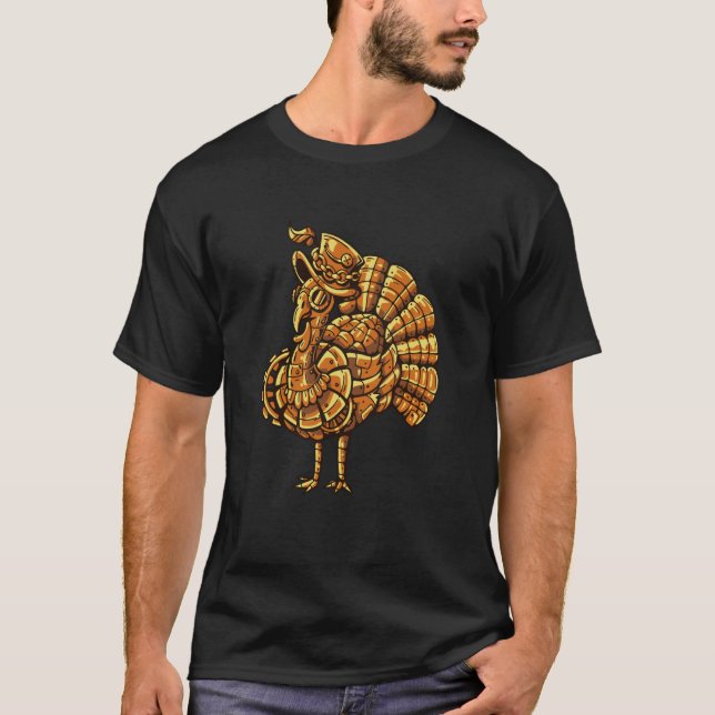 Steampunk vintage peacock bird t shirt (Framsida)