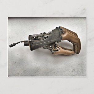 Steampunk Vintage Prosthetic Hand Vykort