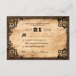 Steampunk Vintage Se Anpassningsbarnas OSA Kort