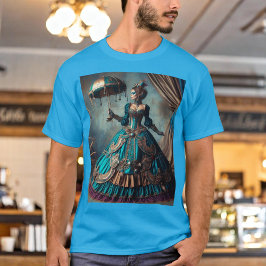 Steampunk Vintage Victorian Dam Circus Performer T Shirt