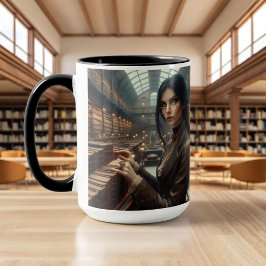 Steampunk Vintage Victorian Dam Mugg