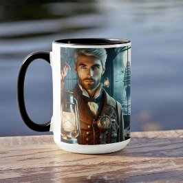 Steampunk Vintage Victorian Lighthouse Keeper Mugg