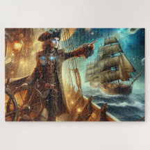 Steampunk Vintage Victorian Ocean Space Pirat