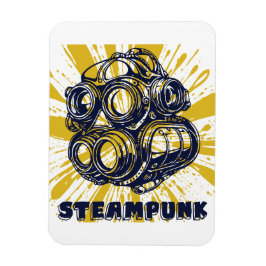 Steampunk Vintagekonst - Flexibel Fotomagnet Magnet