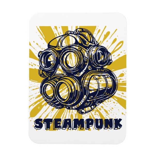 Steampunk Vintagekonst - Flexibel Fotomagnet Magnet (Vertikal)