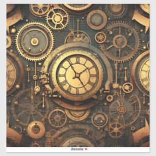 Steampunk Vinyl Sticker Klistermärken