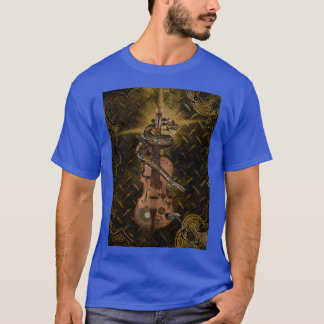 Steampunk violin med steampunk chinese Dron och T Shirt