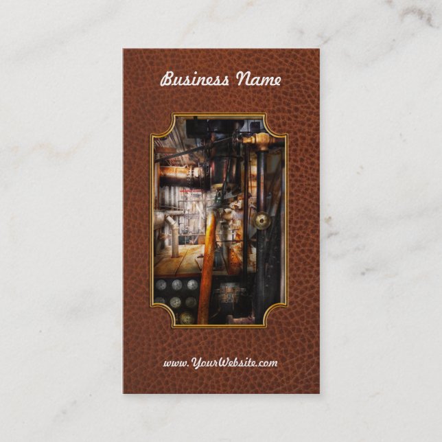 Steampunk - VVS - Rörledningar Visitkort (Framsida)