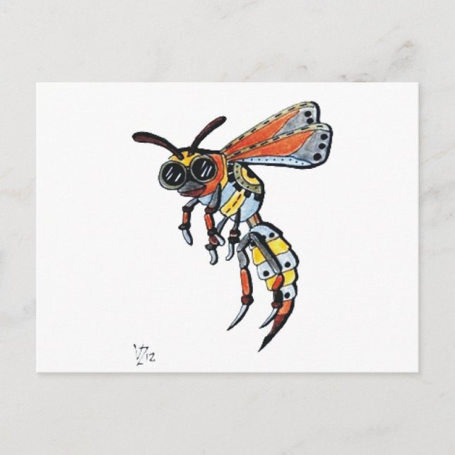 Steampunk Wasp.jpg Vykort (Framsida)